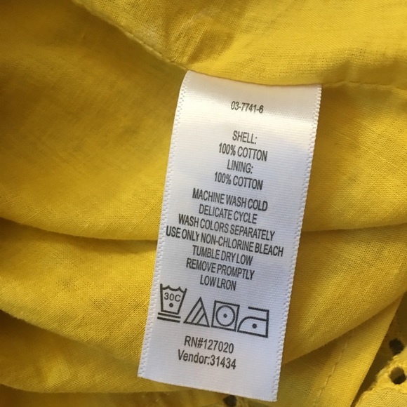 Chadwicks Yellow Dress Size 10 - Picture 5 of 5